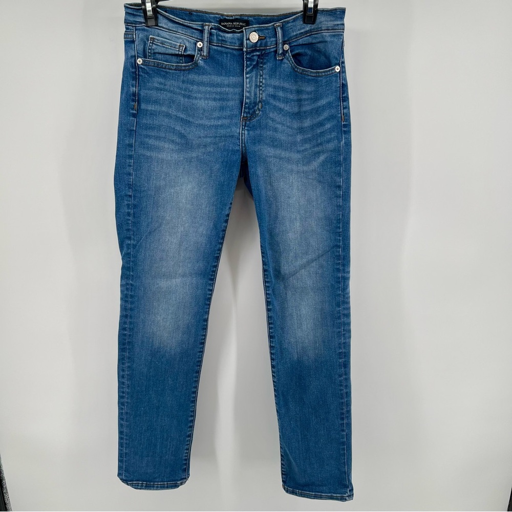 Banana Republic slim straight jeans women’s size 30 medium wash